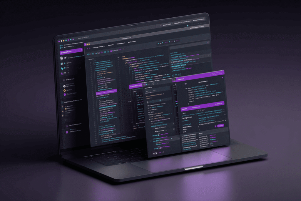 Claude AI code editor interface demonstrating multi-language coding capabilities and clean code generation