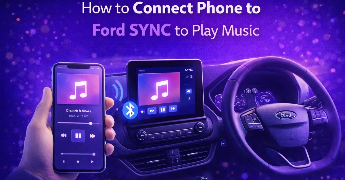 How to Connect Phone to Ford SYNC to Play Music (All Methods)