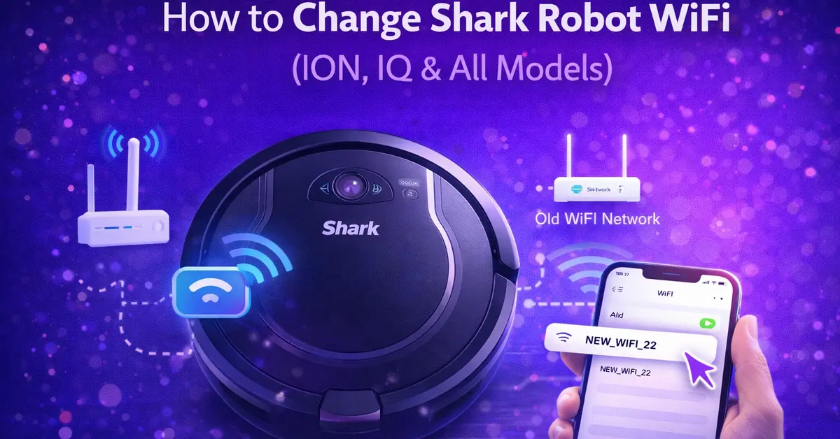 How to Change Shark Robot WiFi (ION, IQ & All Models)